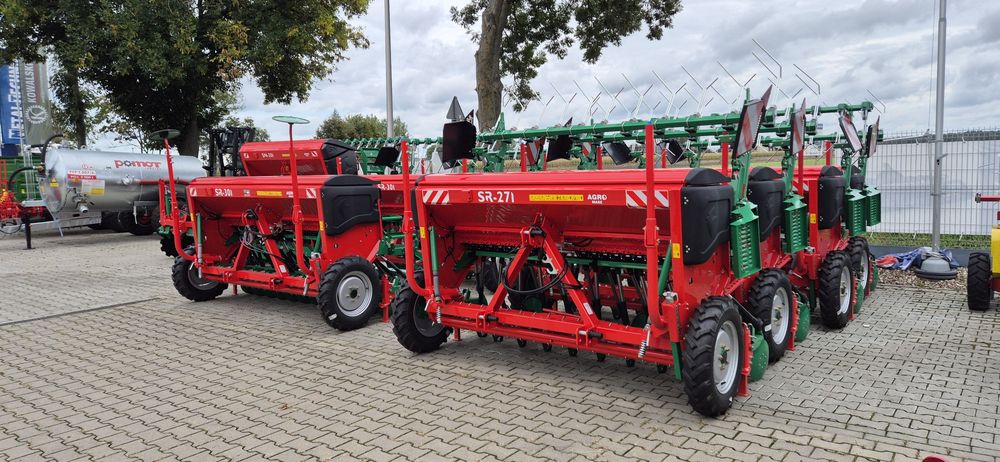 Nowość Siewnik zbożowy SR251 SR271 SR301 stopkowy talerzowy Agro-Masz
