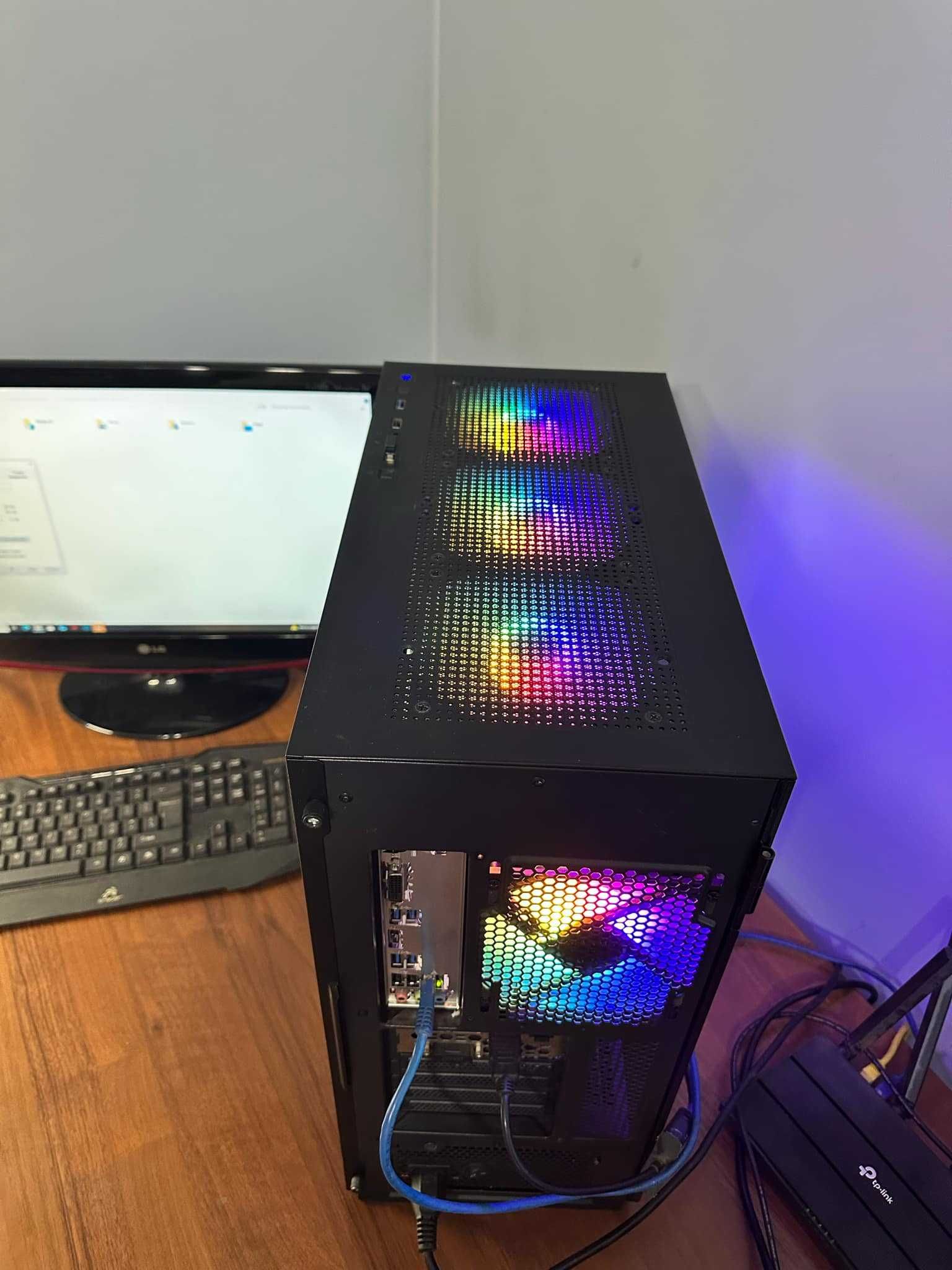 Komputer Gamingowy RGB i5 7400, gtx 1060 6GB, 16gb ram ddr4 ssd +hdd