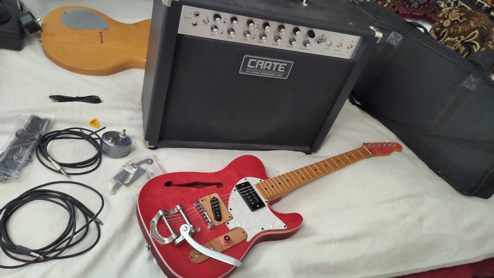 НАБІР. Електрогітара Telecaster thinline + Crate Vintage 60 club та ін