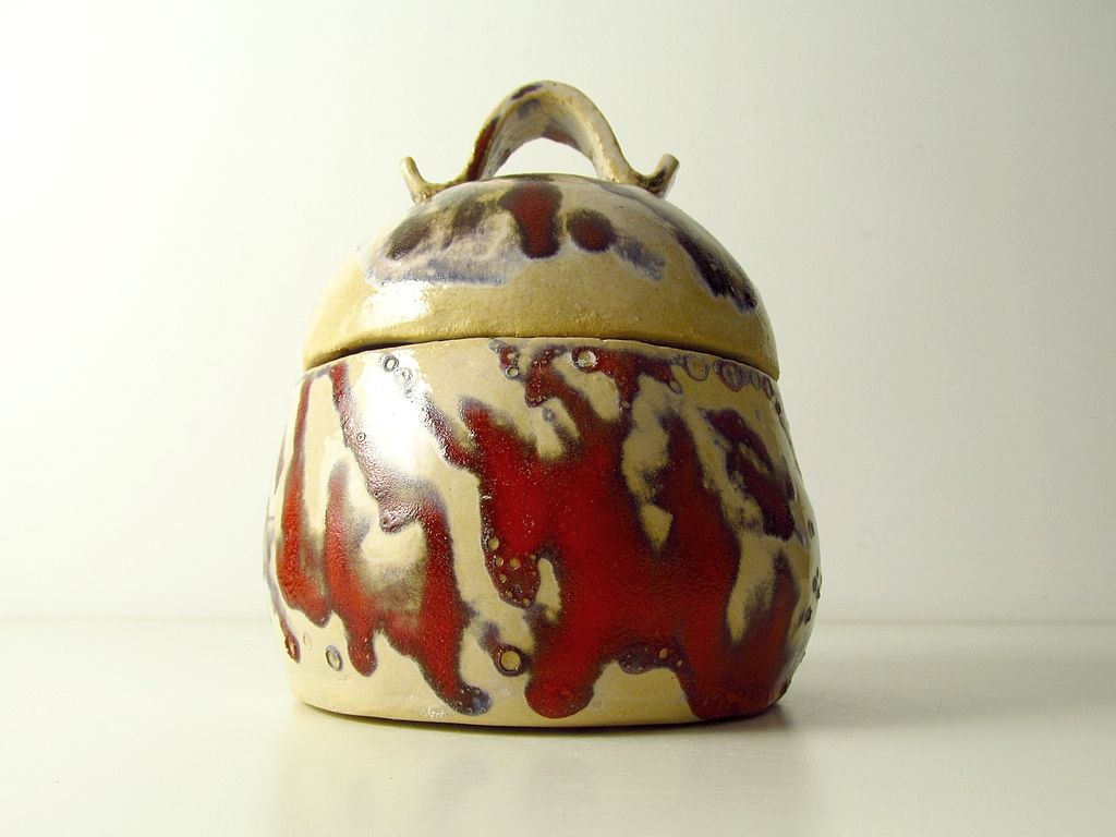 studiokeramik ceramiczna bomboniera pojemnik
