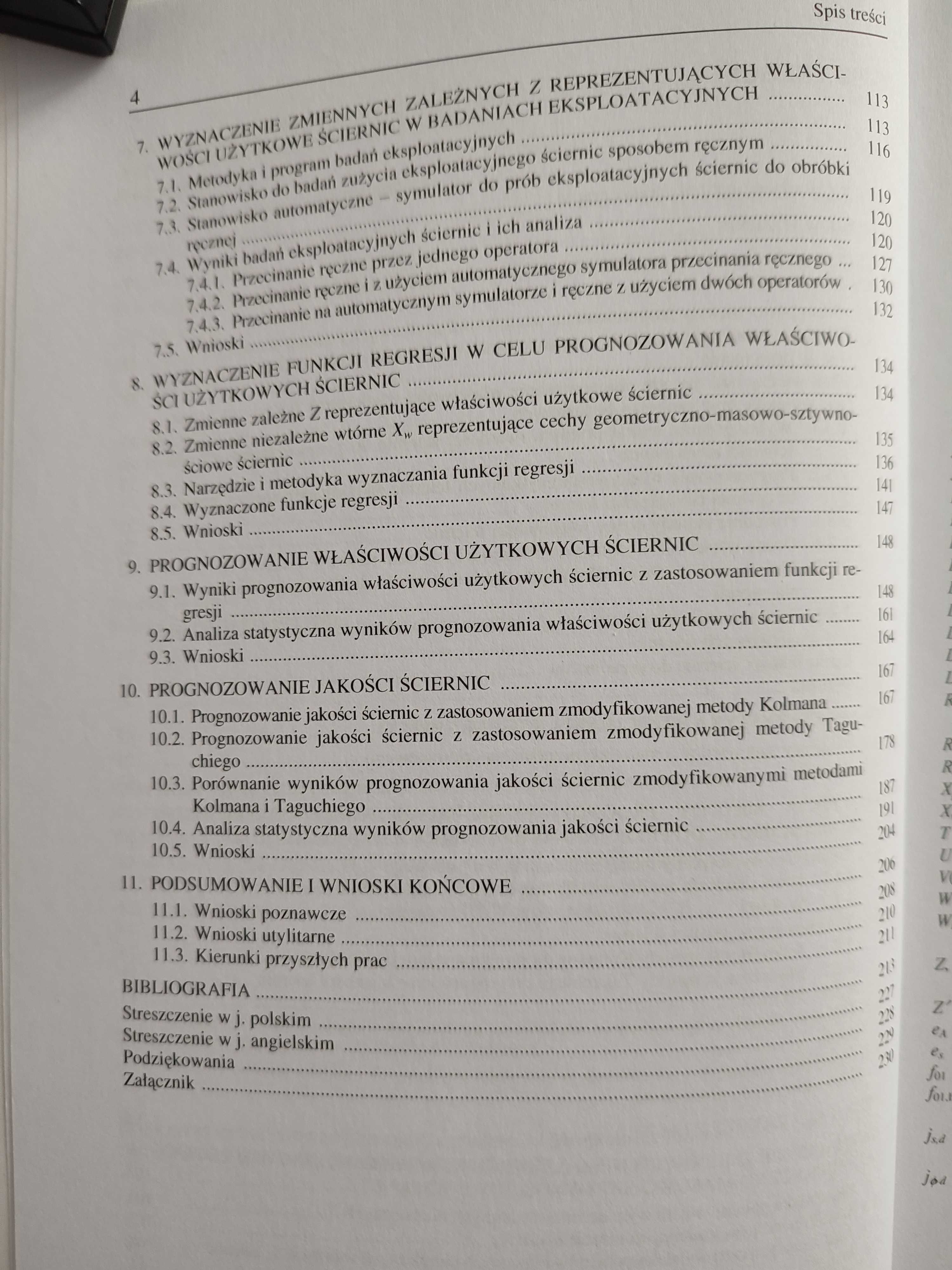 Biegalski H.: Metoda prognozowania właściwości ściernic do przecinania