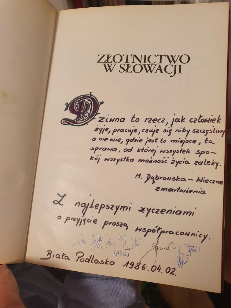 Złotnictwo w Słowacji  Eva Toranova złoto książka Arkady