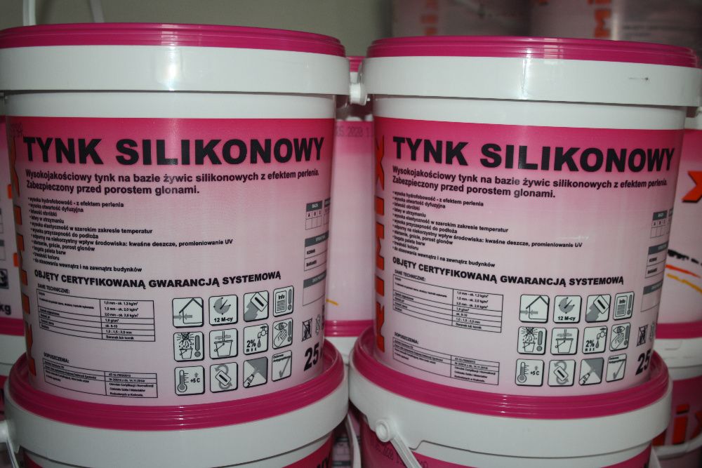 Tynk Silikonowy ,Silikonowo-Silikatowy , Akrylowy, RIMIX 25kg- Ceresit