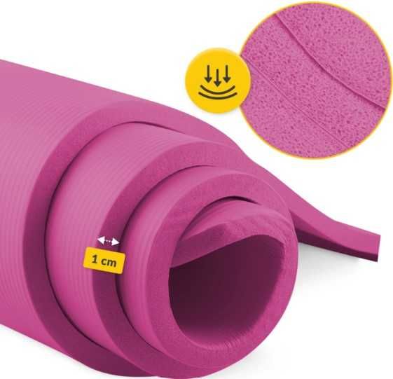 Mata do ćwiczeń 180×60 NBR 4FIZJO Jogi Pilates Aerobiku Cardio 1cm