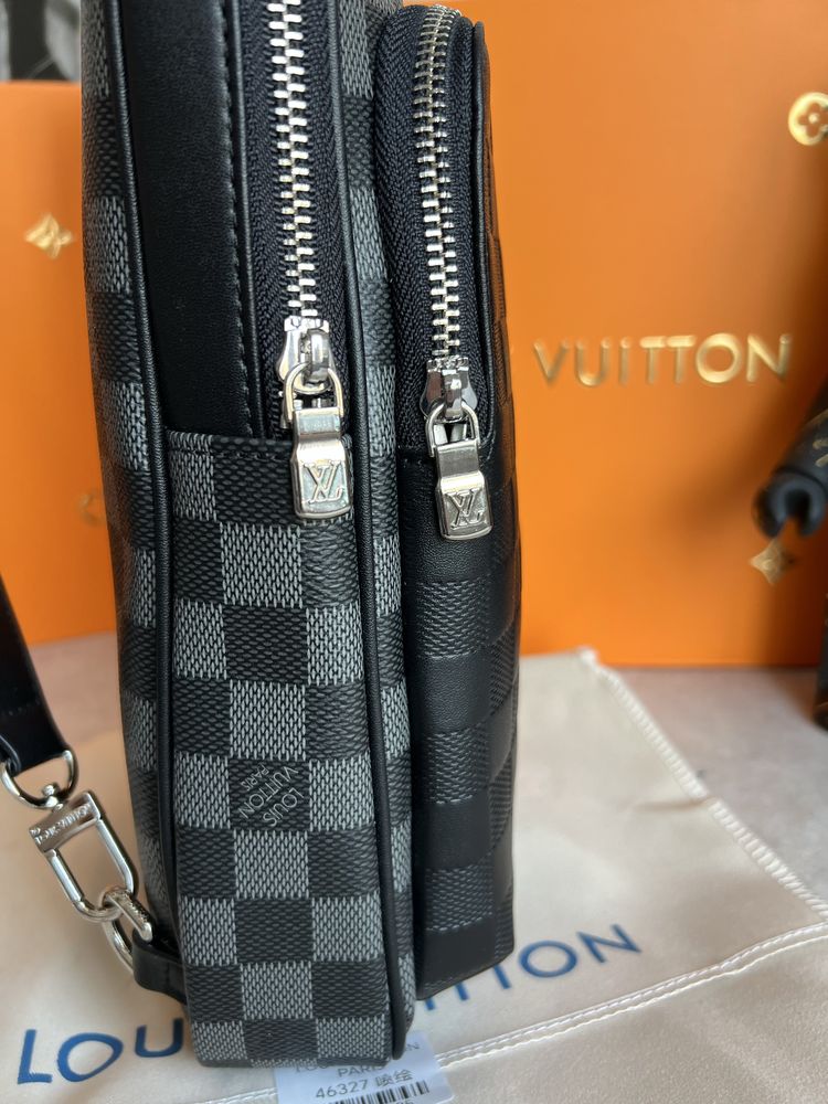Нова колекція! Слінг Louis Vuitton Avenue, чоловіча сумка. Луи витон