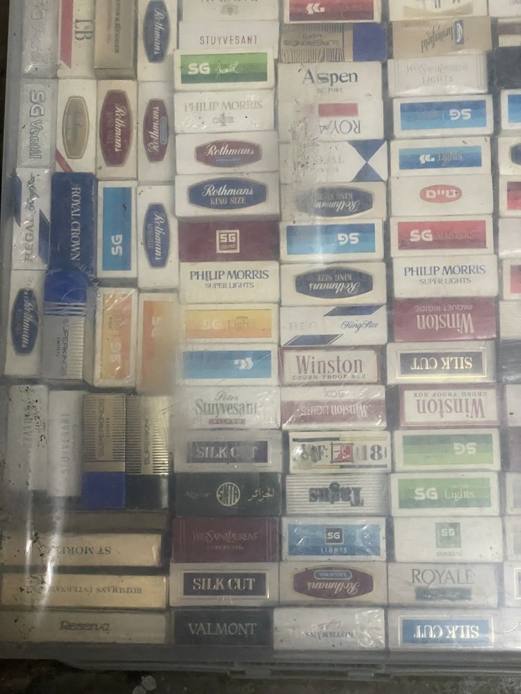 Grande Coleção caixas (Box) de tabaco vazias