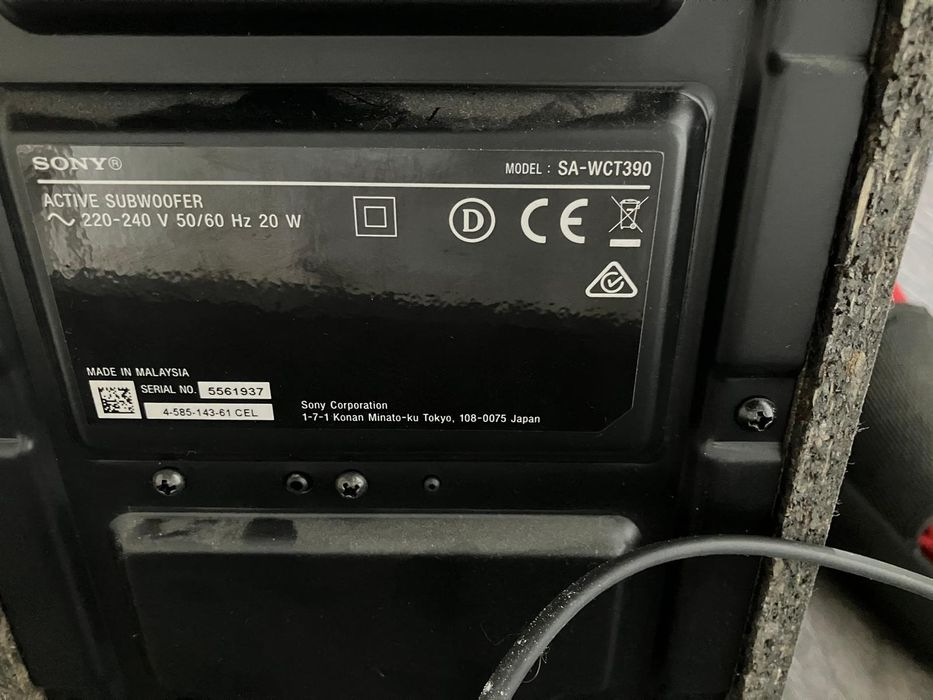 Soundbar&Subwoofer Sony SA-CT390