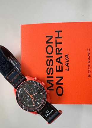 Omega x Swatch SO33O100 Lava - Nowoczesna Funkcjonalność Wytrzymałość