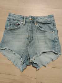 spodenki jeansowe krótkie jeansy 32 XS XXS H&M Divided