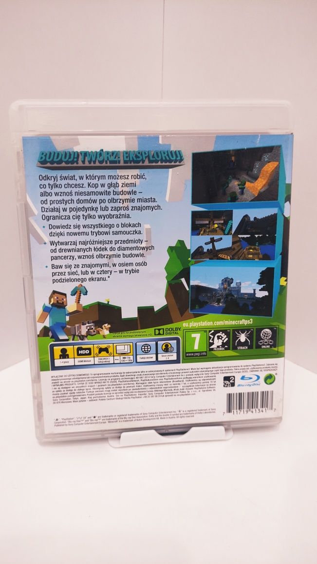 Minecraft PS3 Playstation 3 PL wersja językowa minecraft