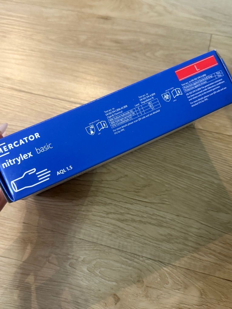 Pasta BHP i rękawiczki nitrylowe