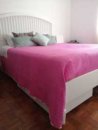 Colcha cor de rosa King size