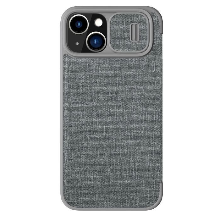 Nillkin Qin Cloth Pro Case etui do iPhone 14 Plus pokrowiec z klapką