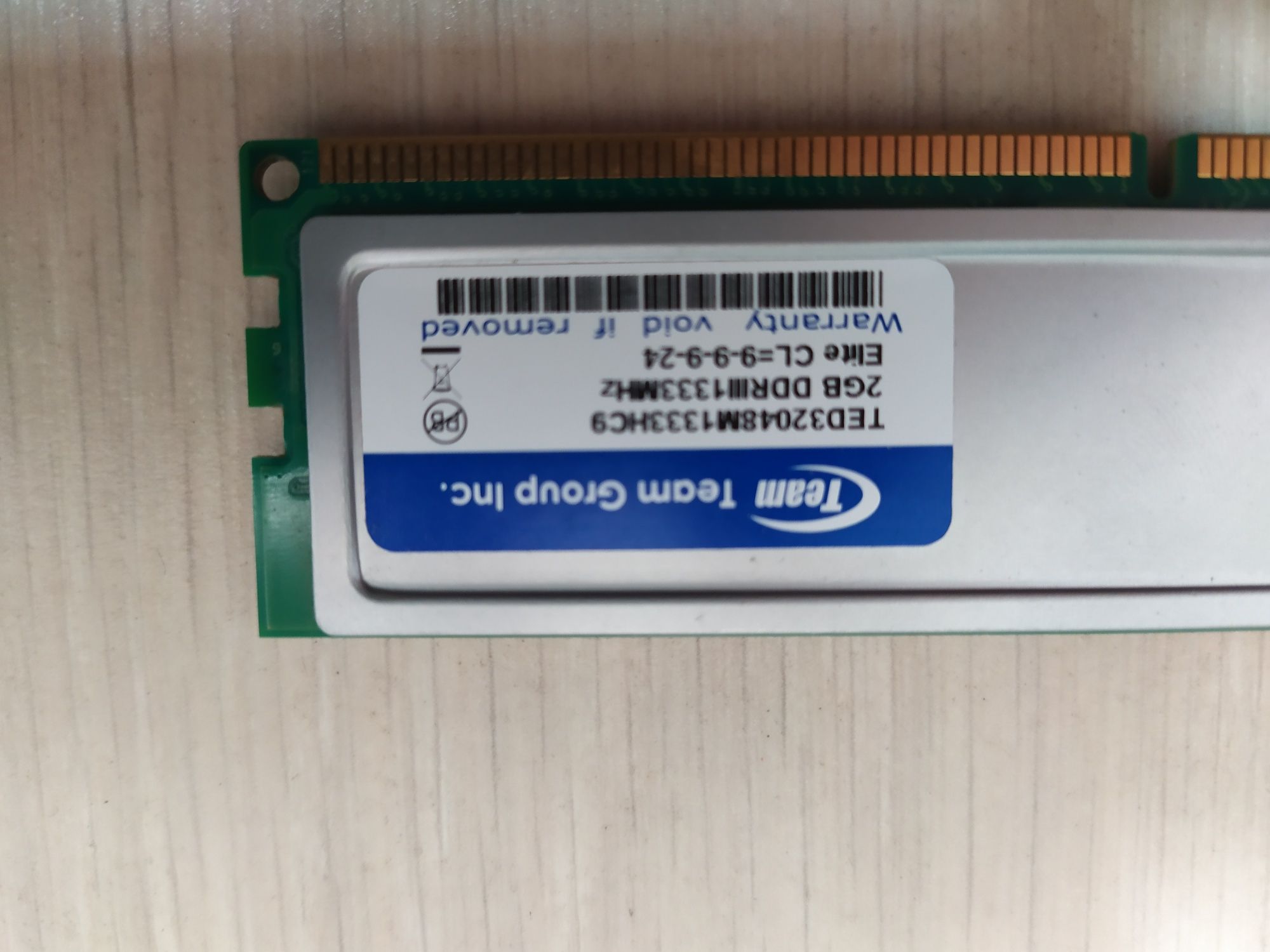 Оперативна пам'ять Team Elite DDR3 2gb