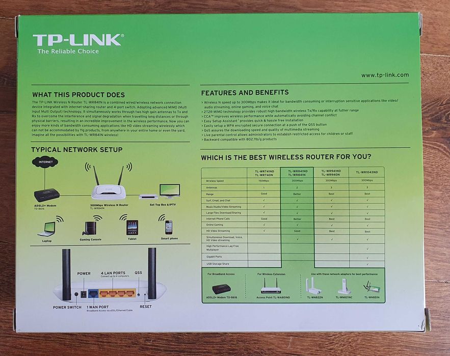 Router TP-Link TL-WR841N