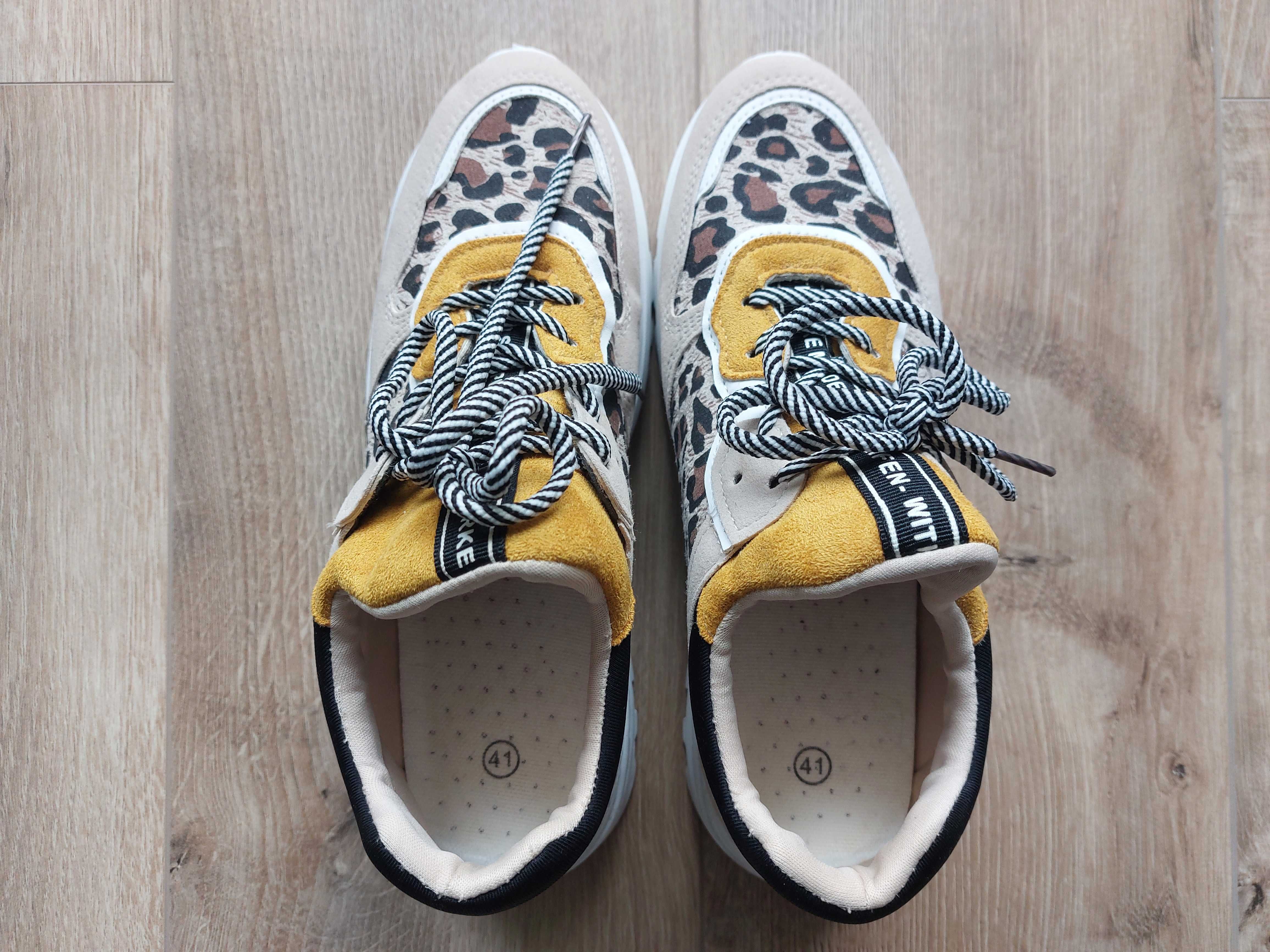 Sportowe buty damskie — Panterka chillout r. 41   NOWE i funky
