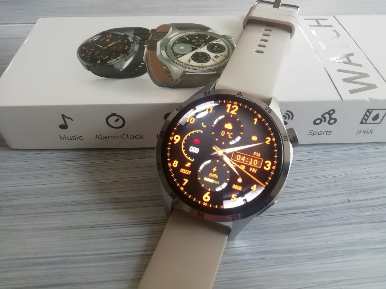 GT4 Pro Plus Smartwatch 48mm, chamadas via bluetooth (Novo) Cinzento