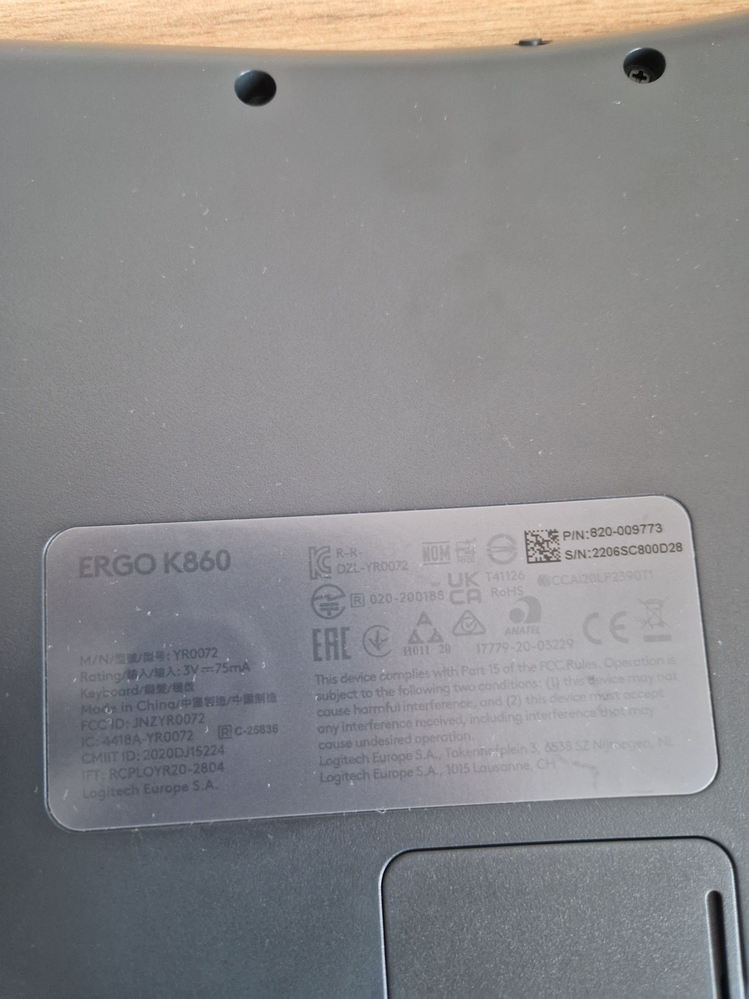 Klawiatura K860 ERGO cyrylica