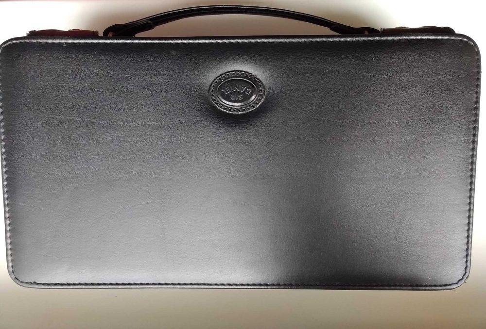 Дорожна косметичка - несесер с дзеркалом кожаный чоловічий 29см*16см