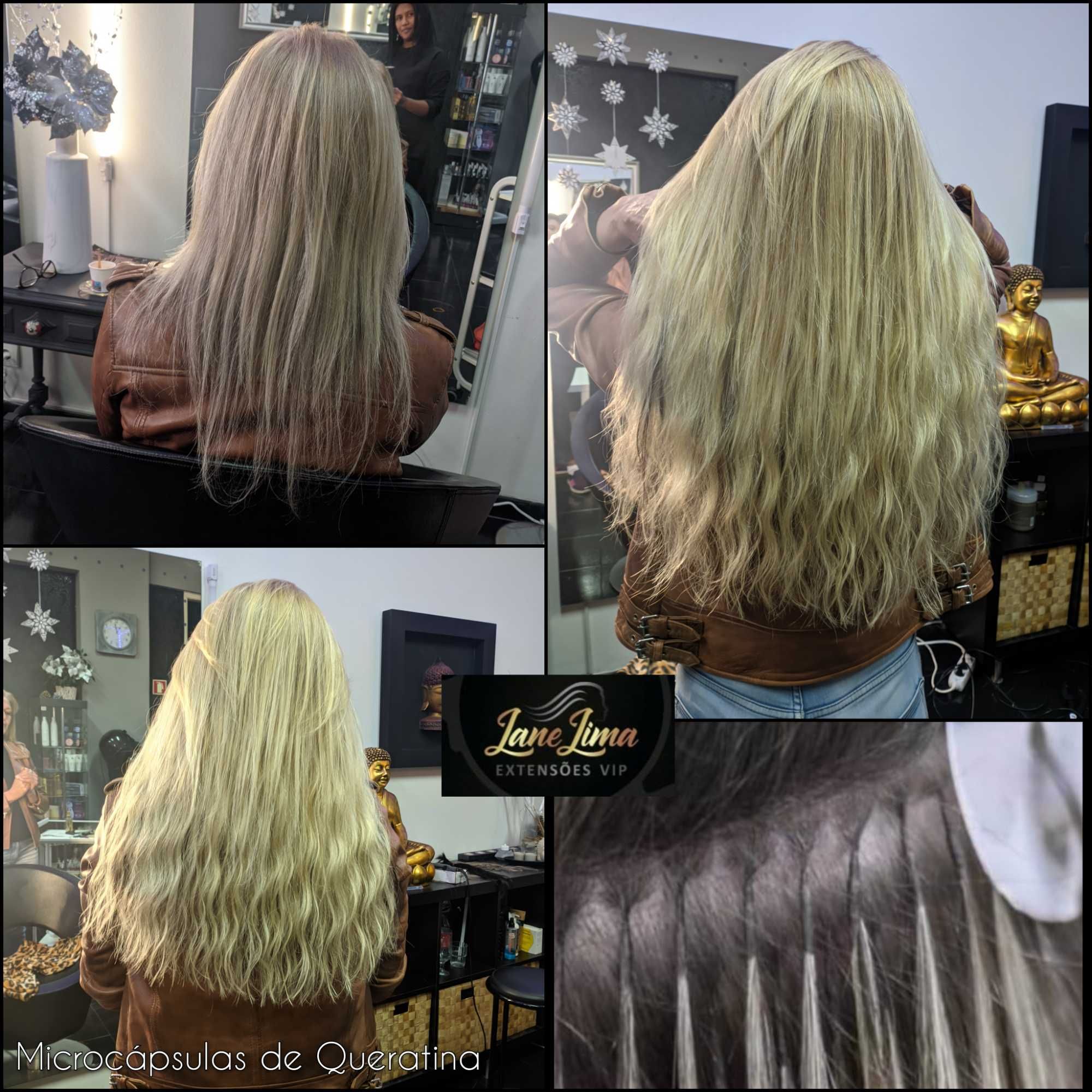 Cabelo humano + Aplicação