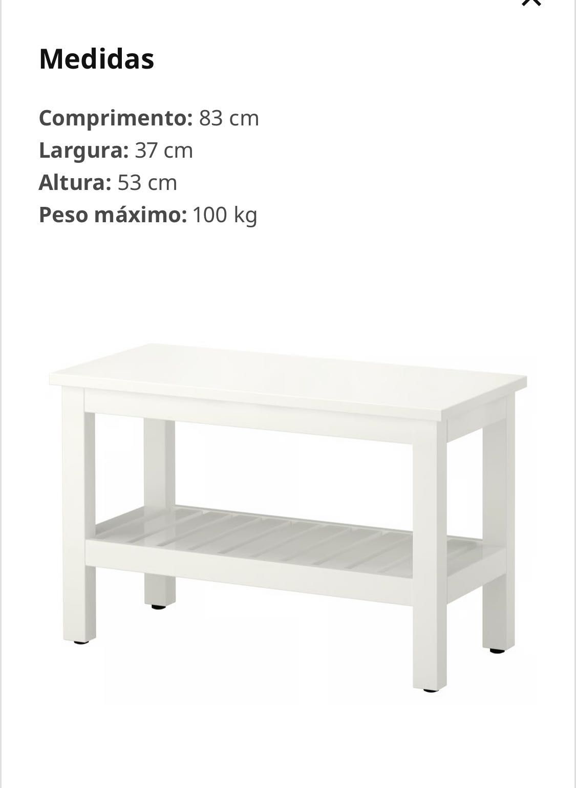 Banco Hemnes (branco)