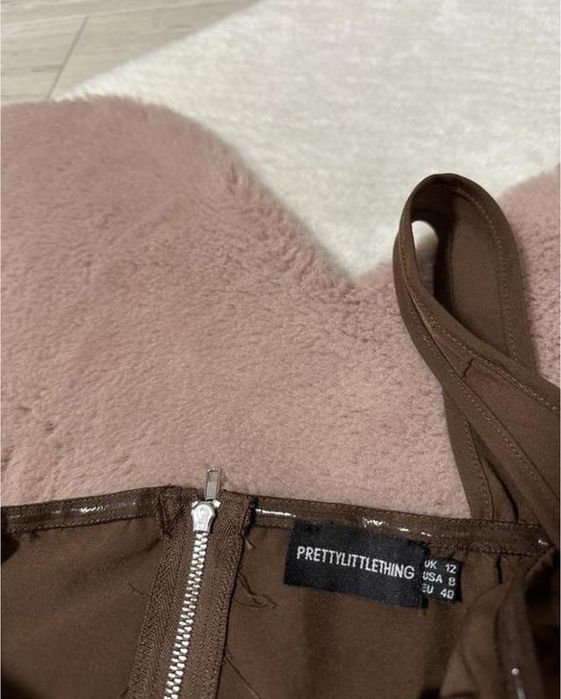 Gorset - Top w kolorze Brązu