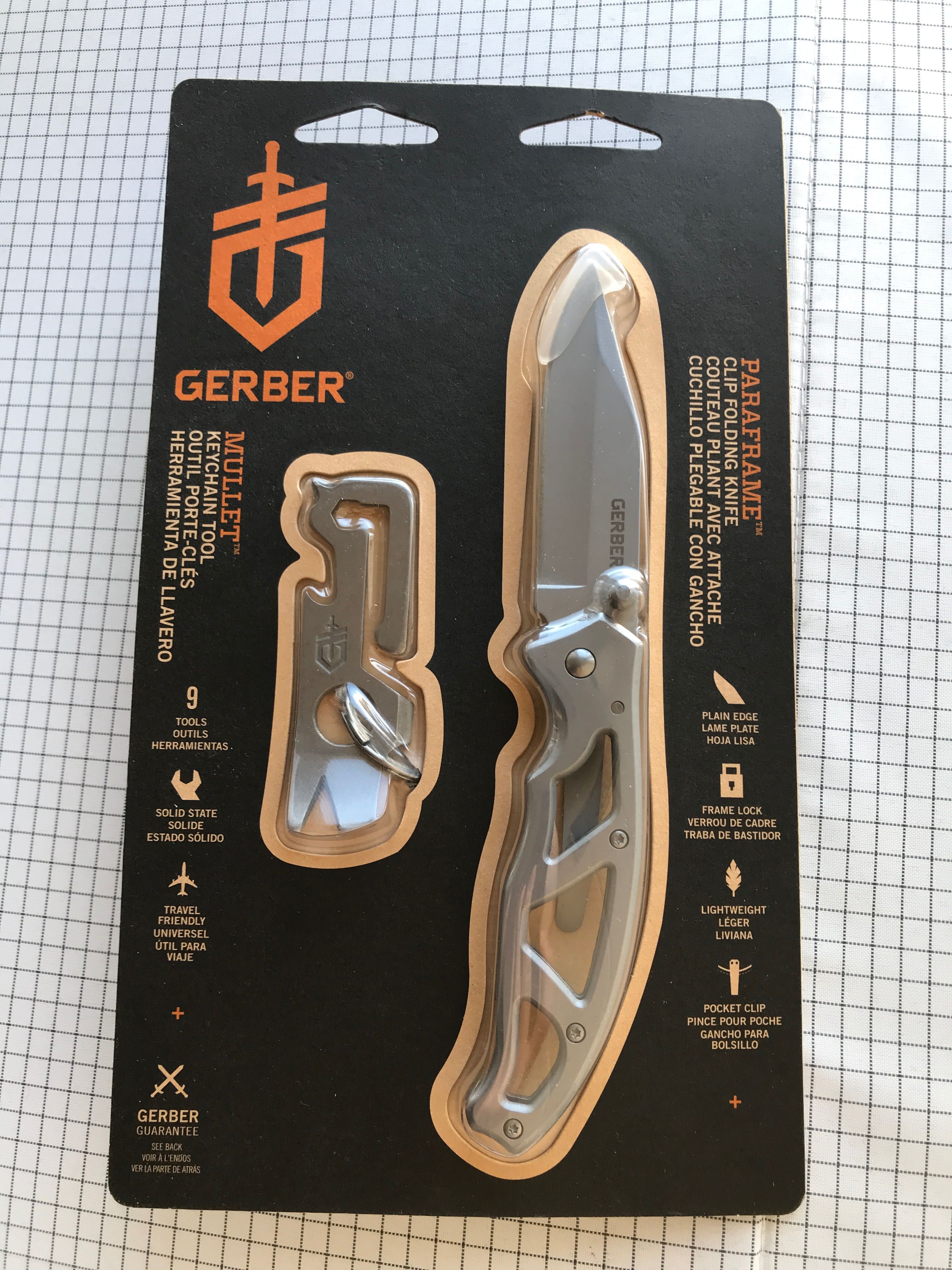 Набір EDC/Gerber Paraframe + Gerber Mullet