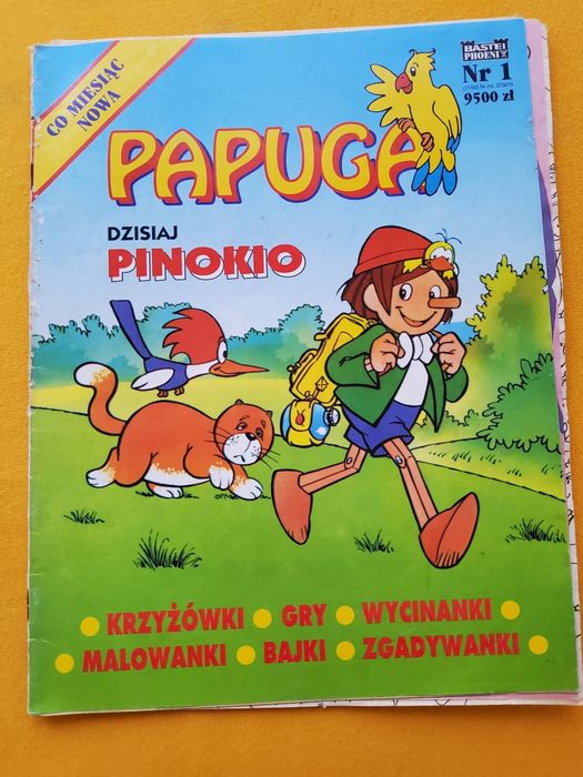 Papuga Nr 1 _czasopismo dla dzieci z 1992