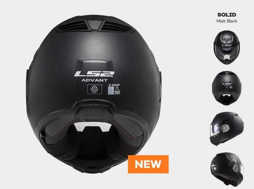 Kask LS2 FF906 Advant solid matt black/black/biały szczękowy