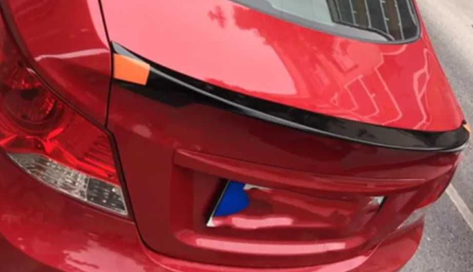 Спойлер Hyundai Accent 2010-2017 ABS пластик під фарбування