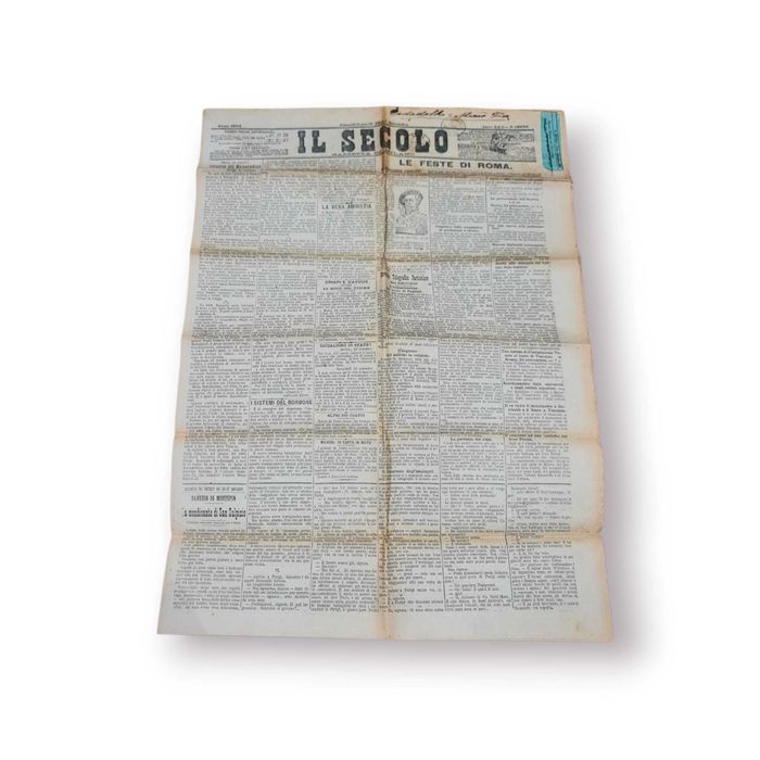 Jornal “Il Secolo” – Edição de 26/27 Setembro 1895 (Milão)