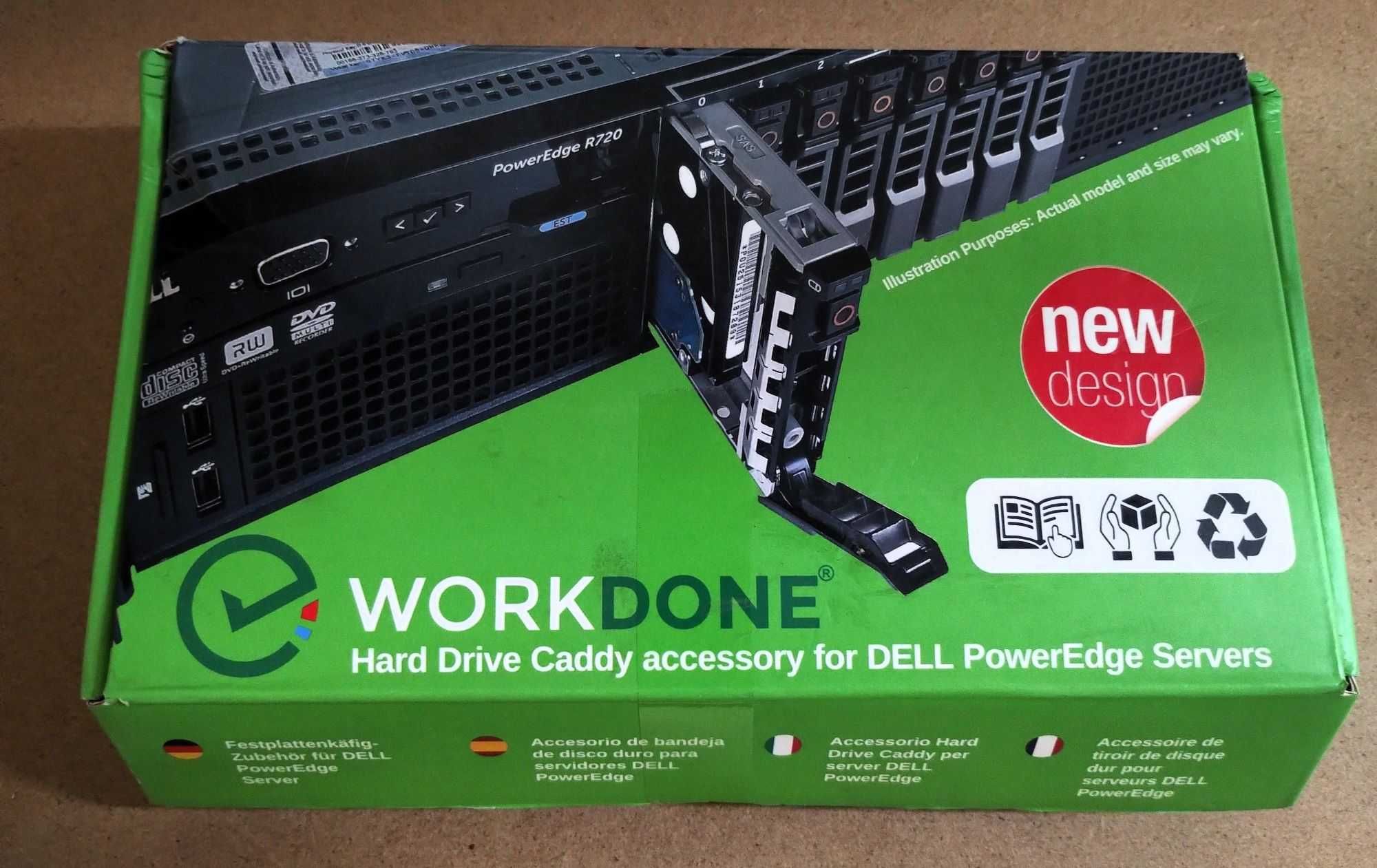 WorkDone 4-Pack - 2,5"kieszeń na dysk twardy do serwera Dell PowerEdge