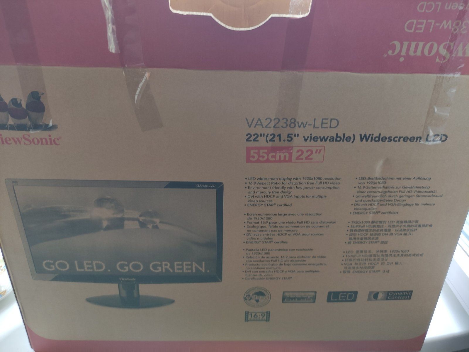 Монітор ViewSonic VA2238w LED (22 Дюйма)