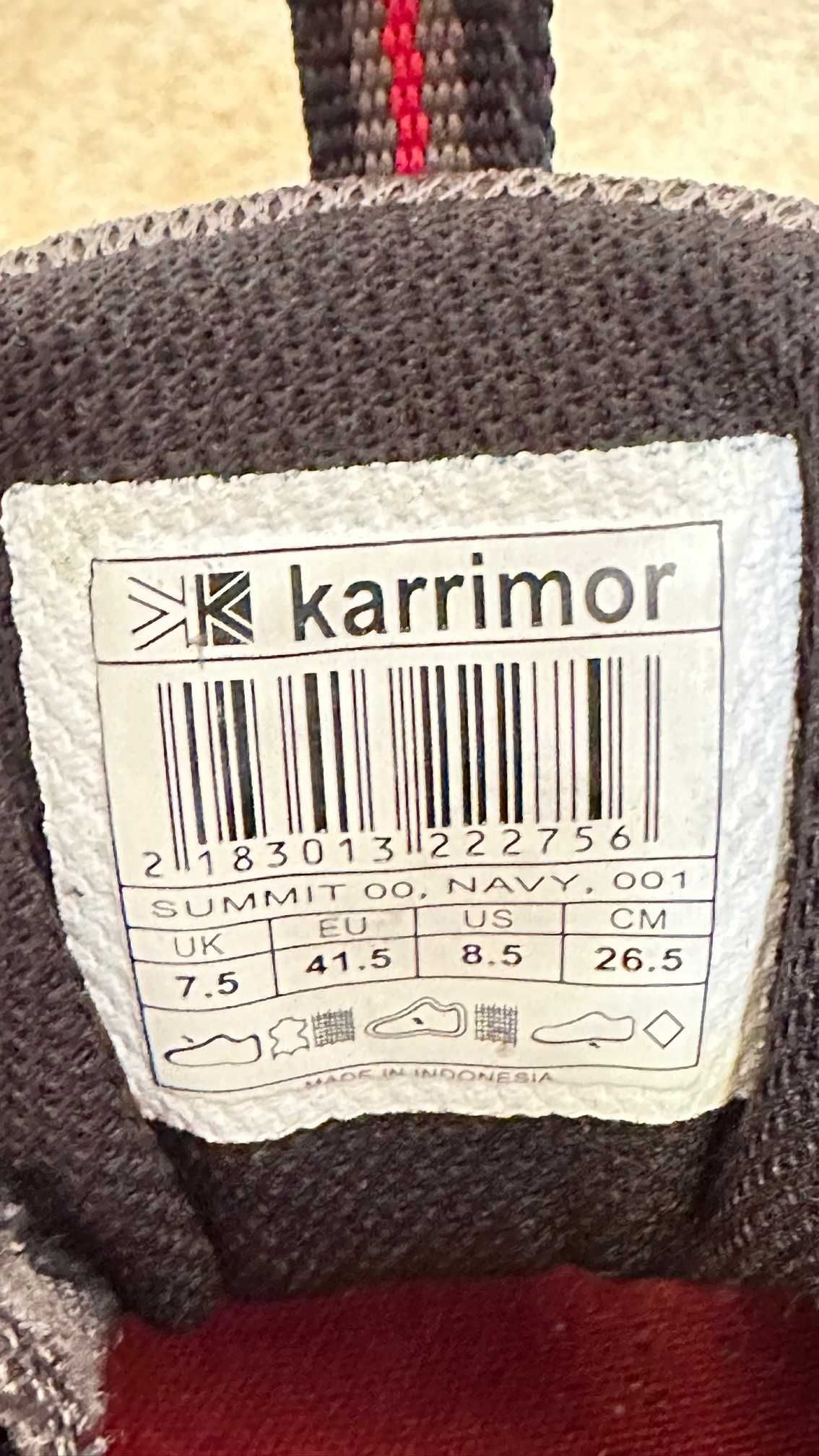 Sapatas Karrimor caminhada Homem, pouco usado e com novo