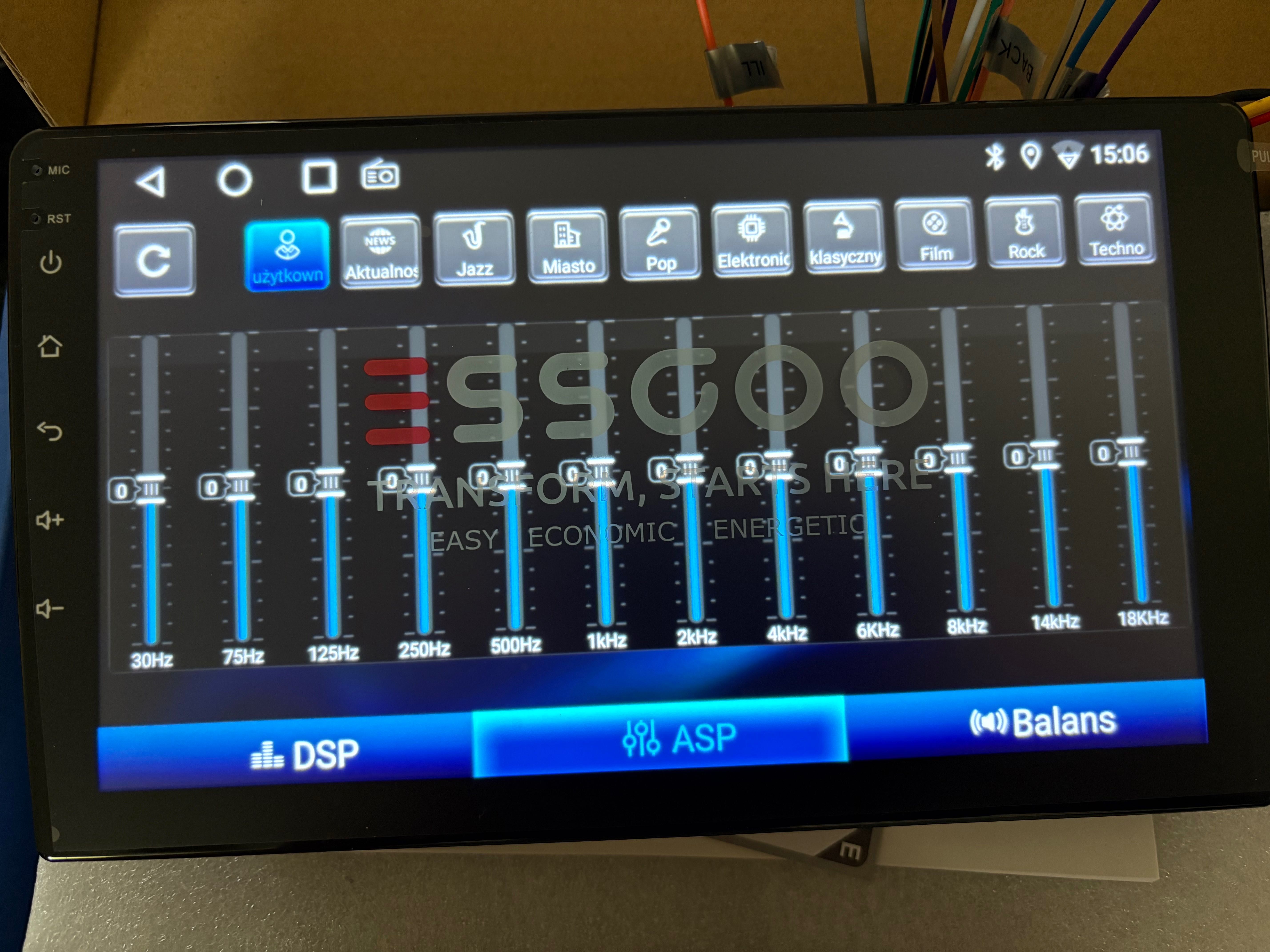Radio samochodowe 2din 9” Android 14, 4/64 4x1.5Mhz 1280x720 Mali T720