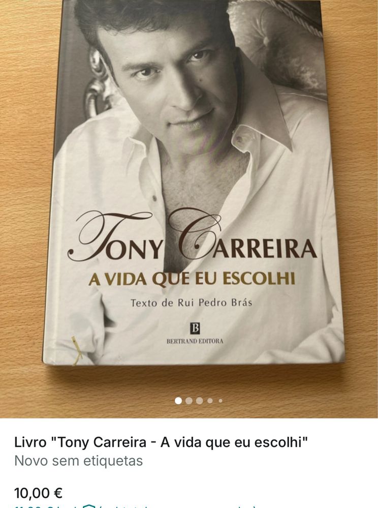 Livro Tony Carreira