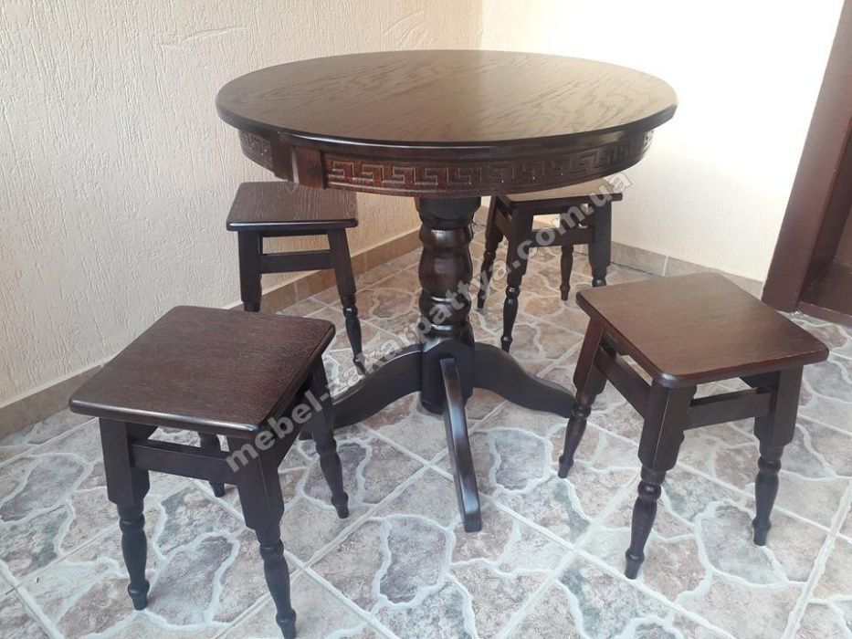 Стіл обідній розкладний. Круглый кухонный стол. Круглий стіл на кухню.