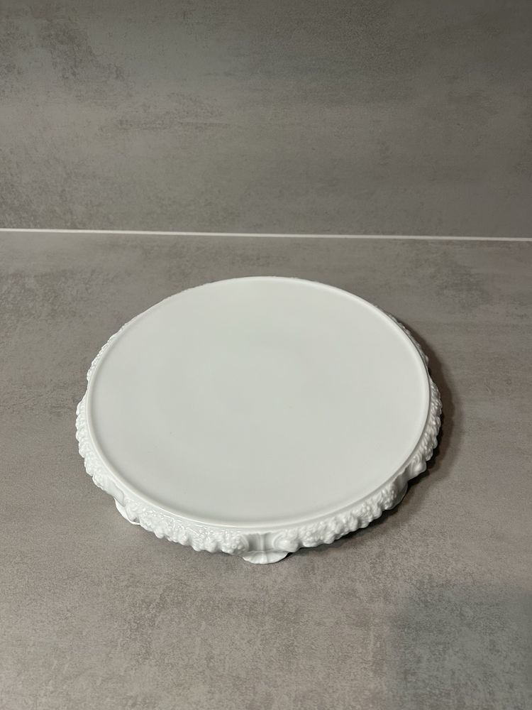 Talerz patera na tort Rosenthal Biała Maria porcelana