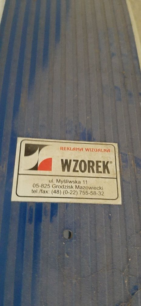 Reklama baner niebieski