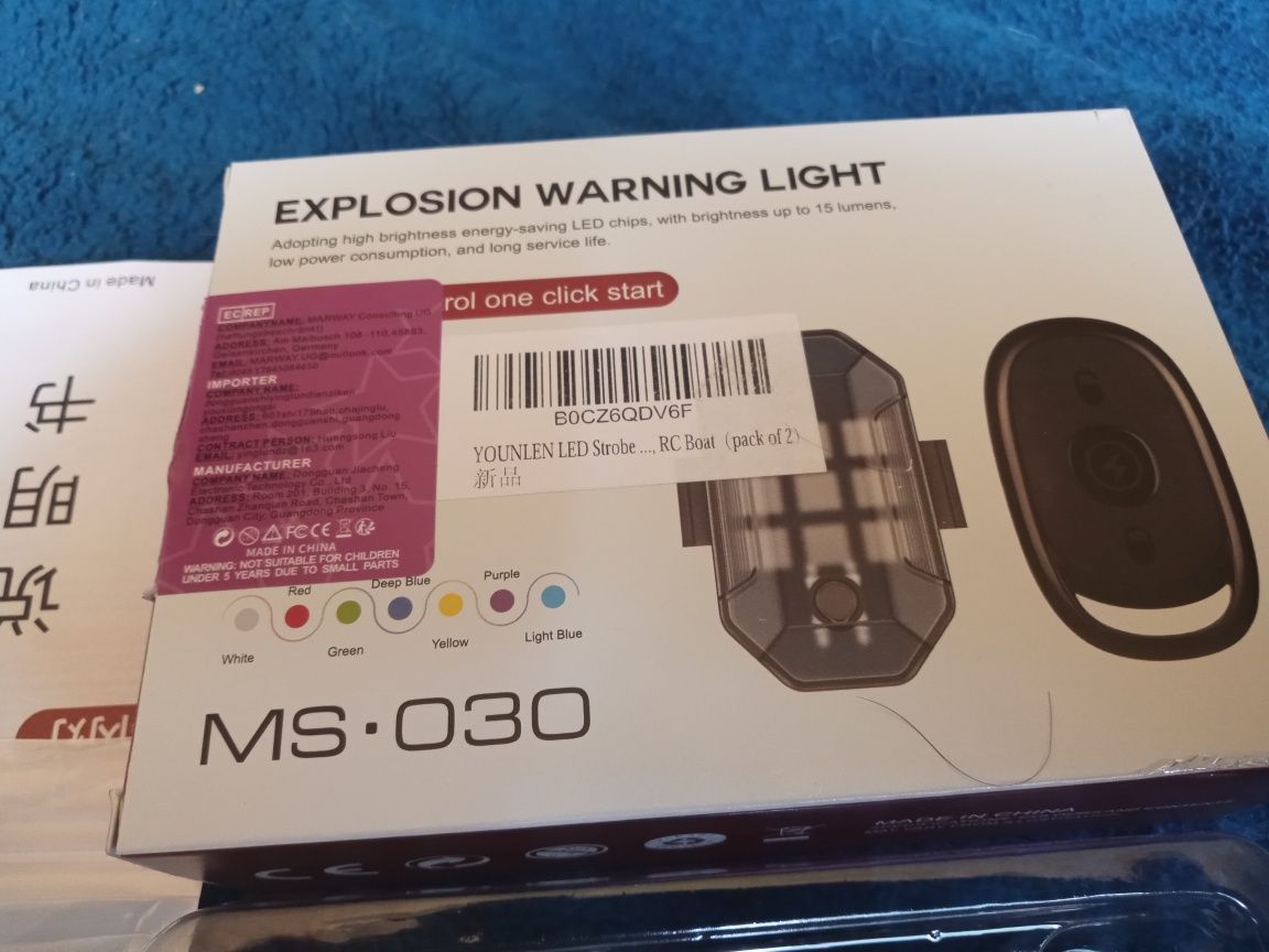 2 lampy ledowe na pilot całkowicie nowe