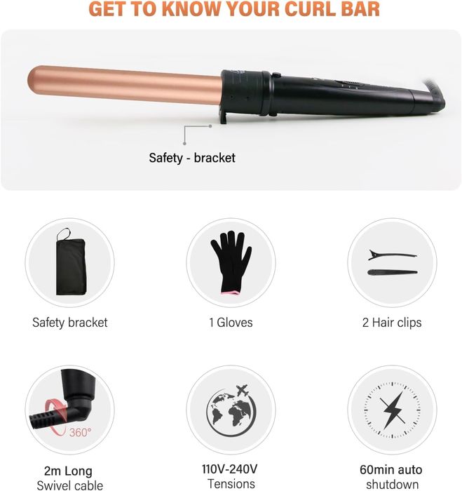 Lokówka do włosów 5 w 1 Zestaw lokówek Janalove