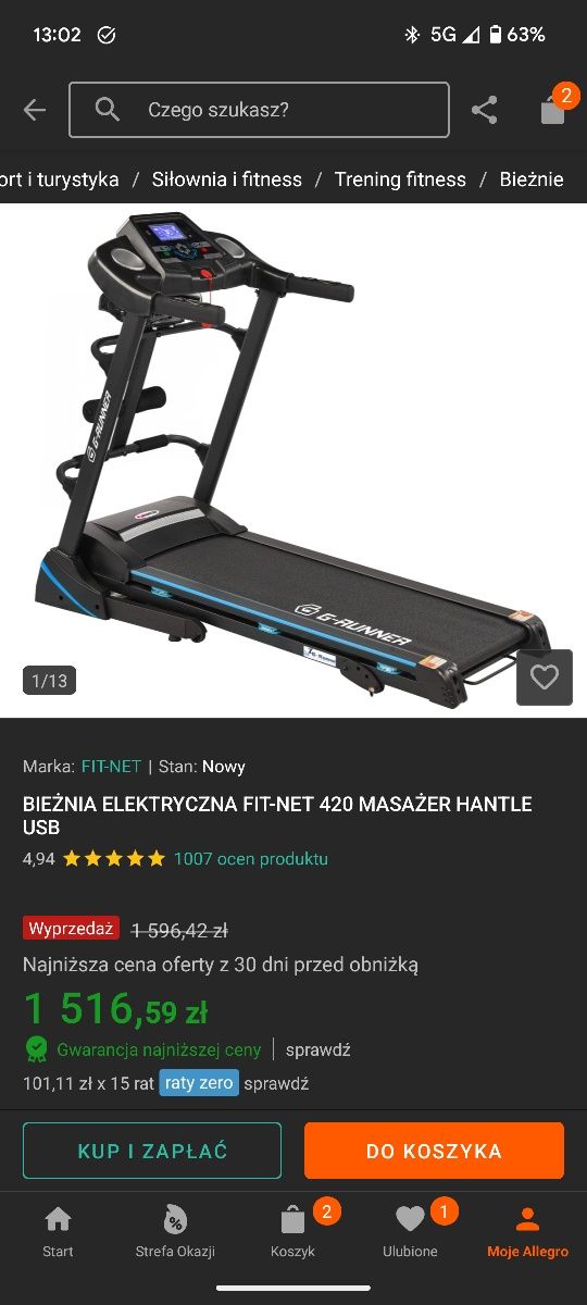 Bieżnia Fit-net 420