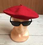 Damski Beret Vintage 80’ Wool Wełna Czechoslovakia Rare Unikat Nowy !