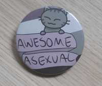 Przypinka LGBT asexual