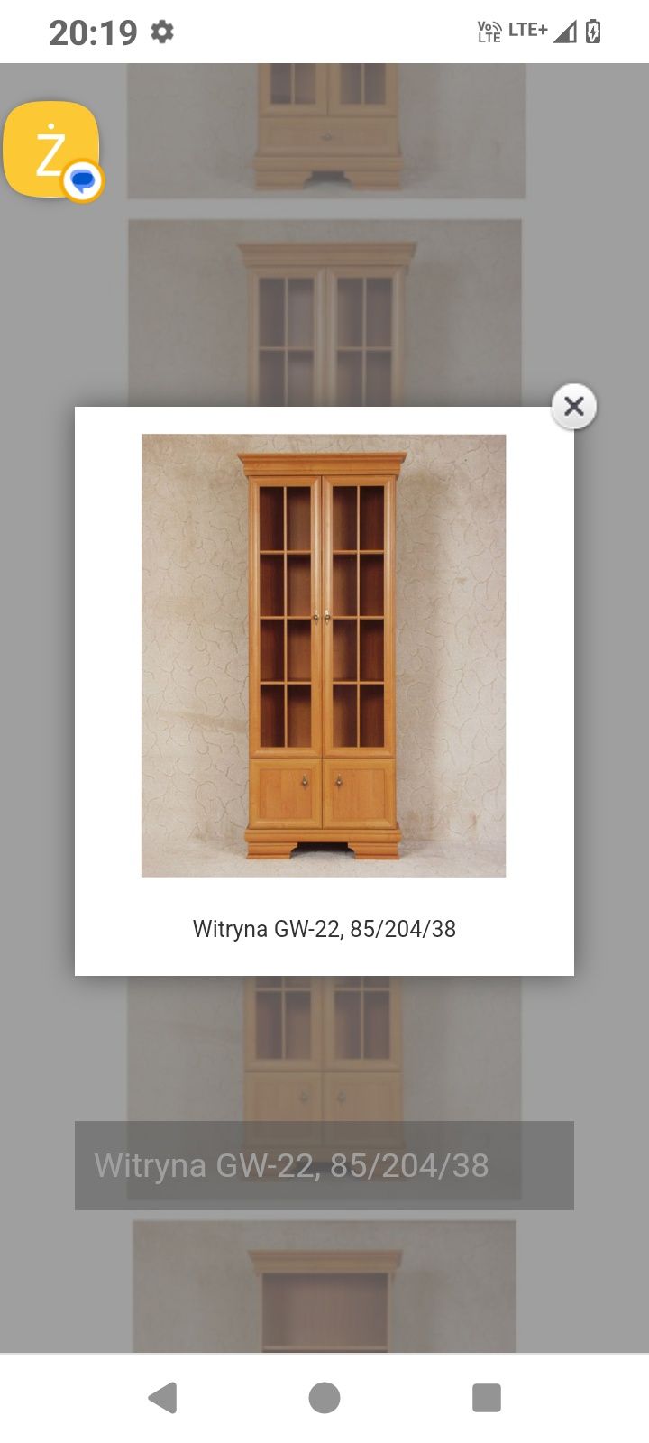 Sprzedam meble . Komoda wraz z witryną.