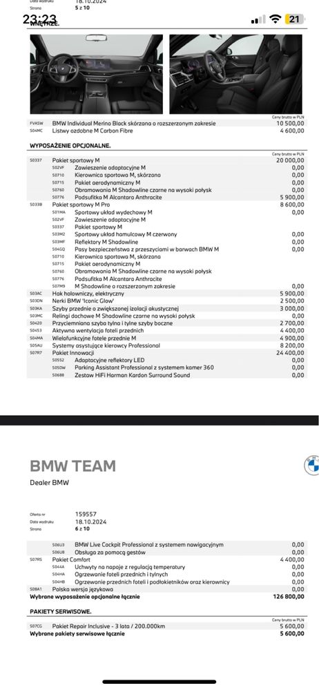 Cesja Leasing BMW x5 xDrive 30d M pakiet 22’’