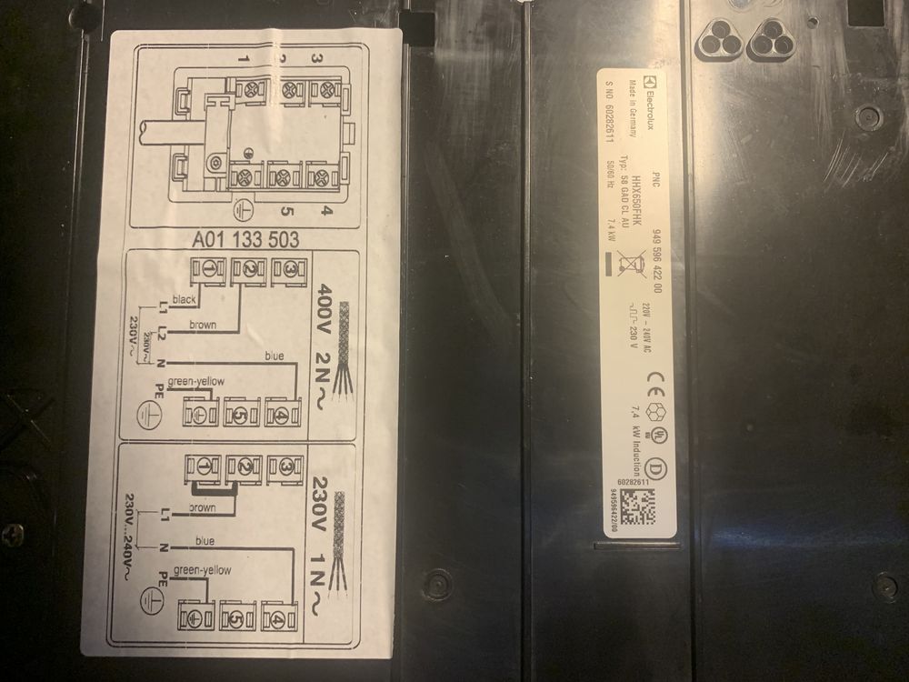 Płyta indukcyjna elektrolux HHX650FHK