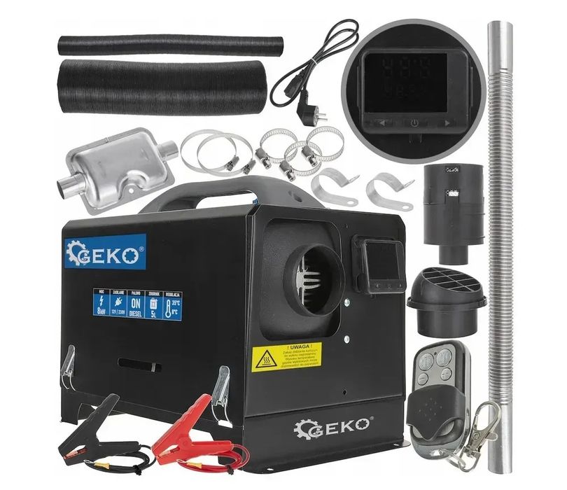Автономний дизельний обігрівач 8000 Вт Geko G80456 12В/230В з пультом