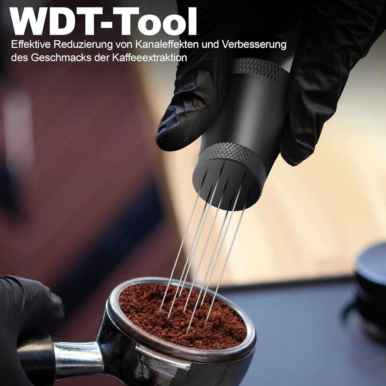 Cisivis WDT Tool ze stojakiem z 7 igłami do espresso 0,3 mm
