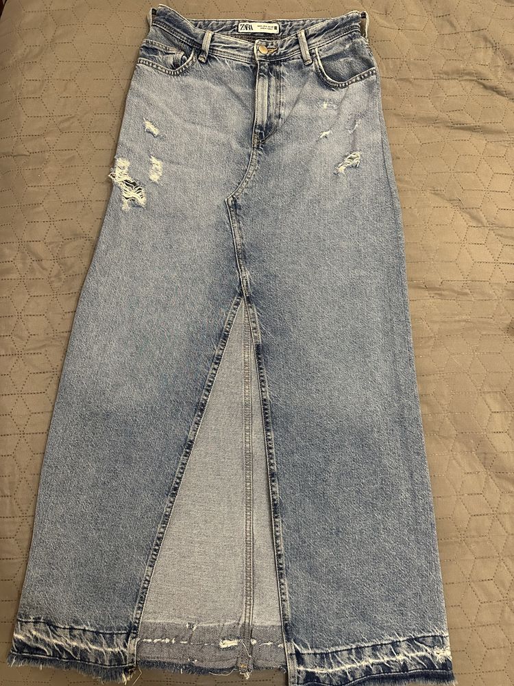 Спідниця джинсова максі  Zara